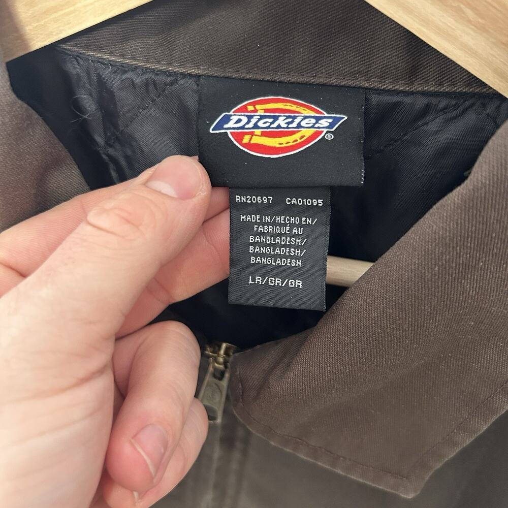 Dickies Insulated Quilt-Lined Eisenhower Jacket “Dark Brown” - Picture 9 of 10